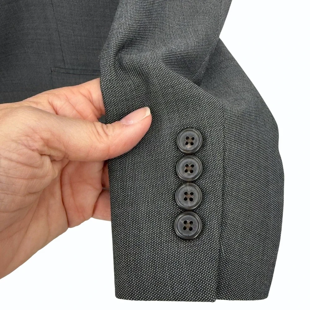 Lauren Ralph Lauren Men's Gray Wool Blend Suit Jacket Blazer Sport‎ Coat 50L
